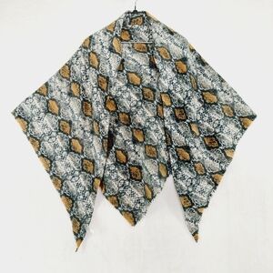 Altar'd State State Animal Snake Skin Print Triangular Wrap or Scarf Shawl P2825
